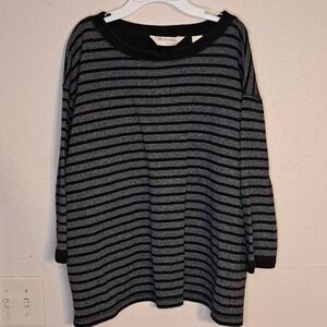 Bechamel black and gray sweater size 1X